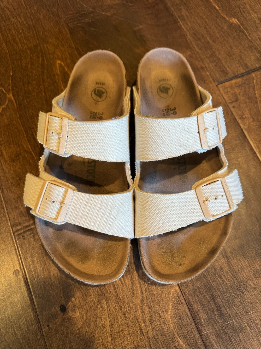 Birkenstock Arizona Canvas Cream size 39